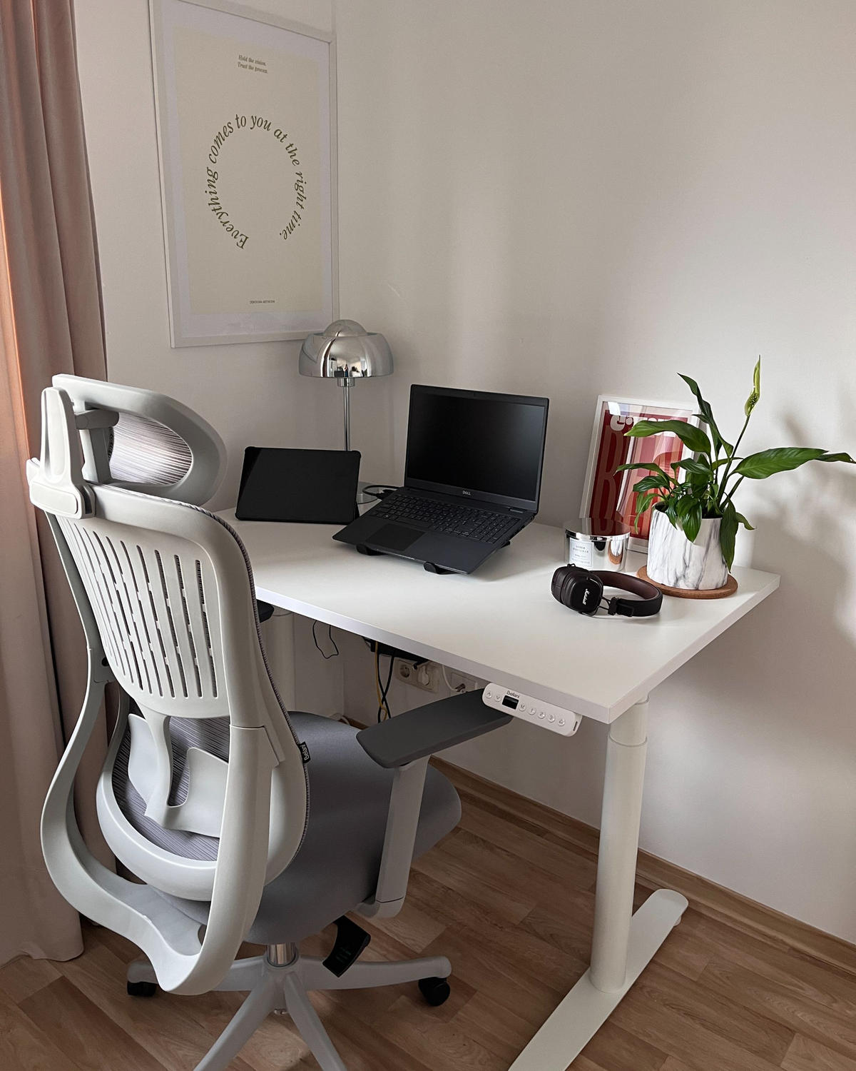 KANCELÁŘSKÁ ŽIDLE Šedá Partner - šedá, textil (50/117/66cm) - Beliani