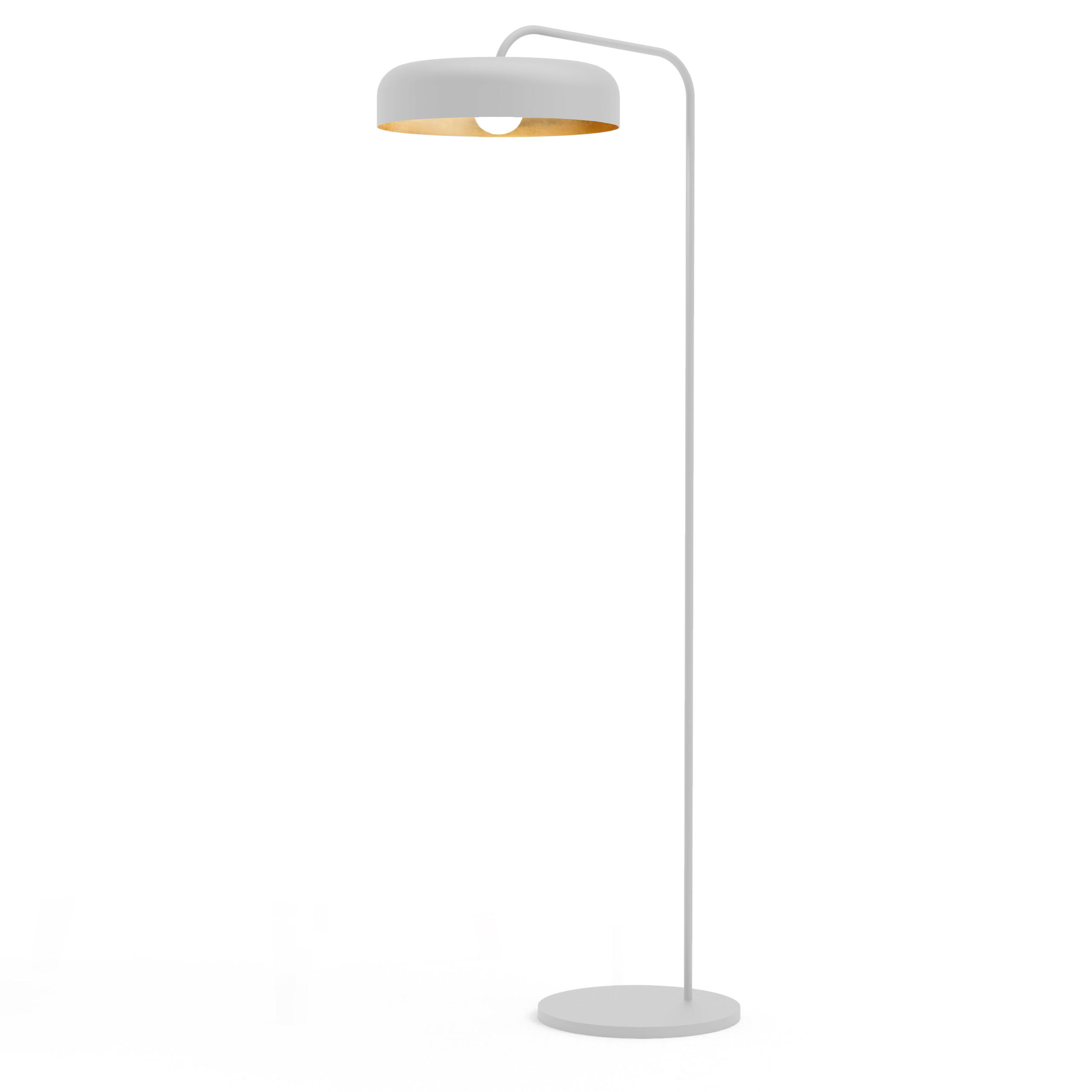 STEHLEUCHTE - Goldfarben, Metall (40/40/165cm) - Lumicom
