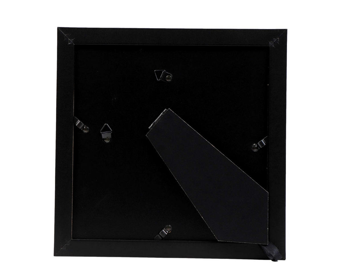 RAHMEN Set mit 4 aus MDF und Acrylglas Schutz und Aussteller für Fotografien, Bilder, Poster, Gemälde, Dekoration für Haus Farbe Schwarz 20X20 cm - Schwarz, Holz (20/3/20cm) - Nacnic