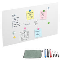 MAGNETTAFEL Weiß Stahl beschreibbar 50x100 cm - Weiß, Metall (100/50/0.1cm) - Relaxdays