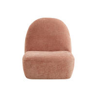 SESSEL mit gerader Rückenlehne - 1 Person - Stoff - Rosa - - Pink, Textil (52.5/58.5/60.5cm) - Vente-Unique