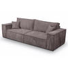 SCHLAFSOFA mit Bettkasten und Cordstoff MONA Rosa - Rosa, Holzwerkstoff (255/85/105cm) - Compleo24