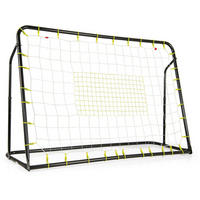 FUBBALLTOR Schwarz - Schwarz, Metall (60/123/187cm) - COSTWAY