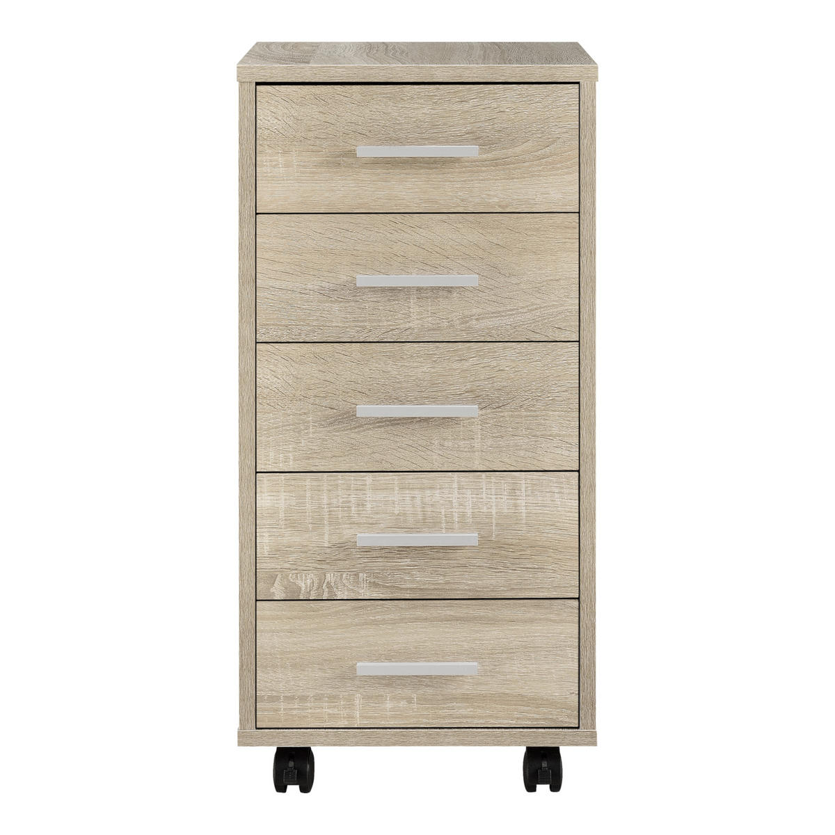 ROLLCONTAINER Stockholm - Sonoma Eiche, Holzwerkstoff (33/63/38cm) - [en.casa]