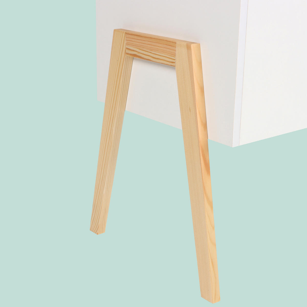 KINDERTRUHE Weiß Natur 2 Fächer - Weiß, Holz/Holzwerkstoff (60/30cm) - Relaxdays