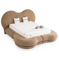 POLSTERBETTSET Maldiv 200x200 Braun - Braun, Textil/Metall (200/200cm) - Villa Möbel