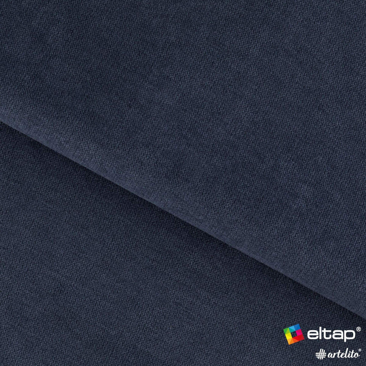 WOHNLANDSCHAFT mit Schlaffunktion und Bettkasten - Silberfarben/Dunkelblau, Textil/Metall (202/92/347cm) - Eltap