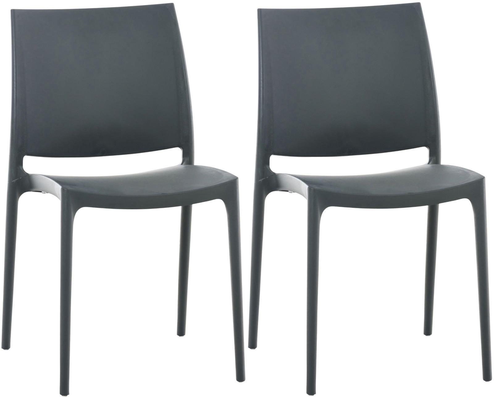 CLP Gartenstuhl Dunkelgrau 44x81x50 cm