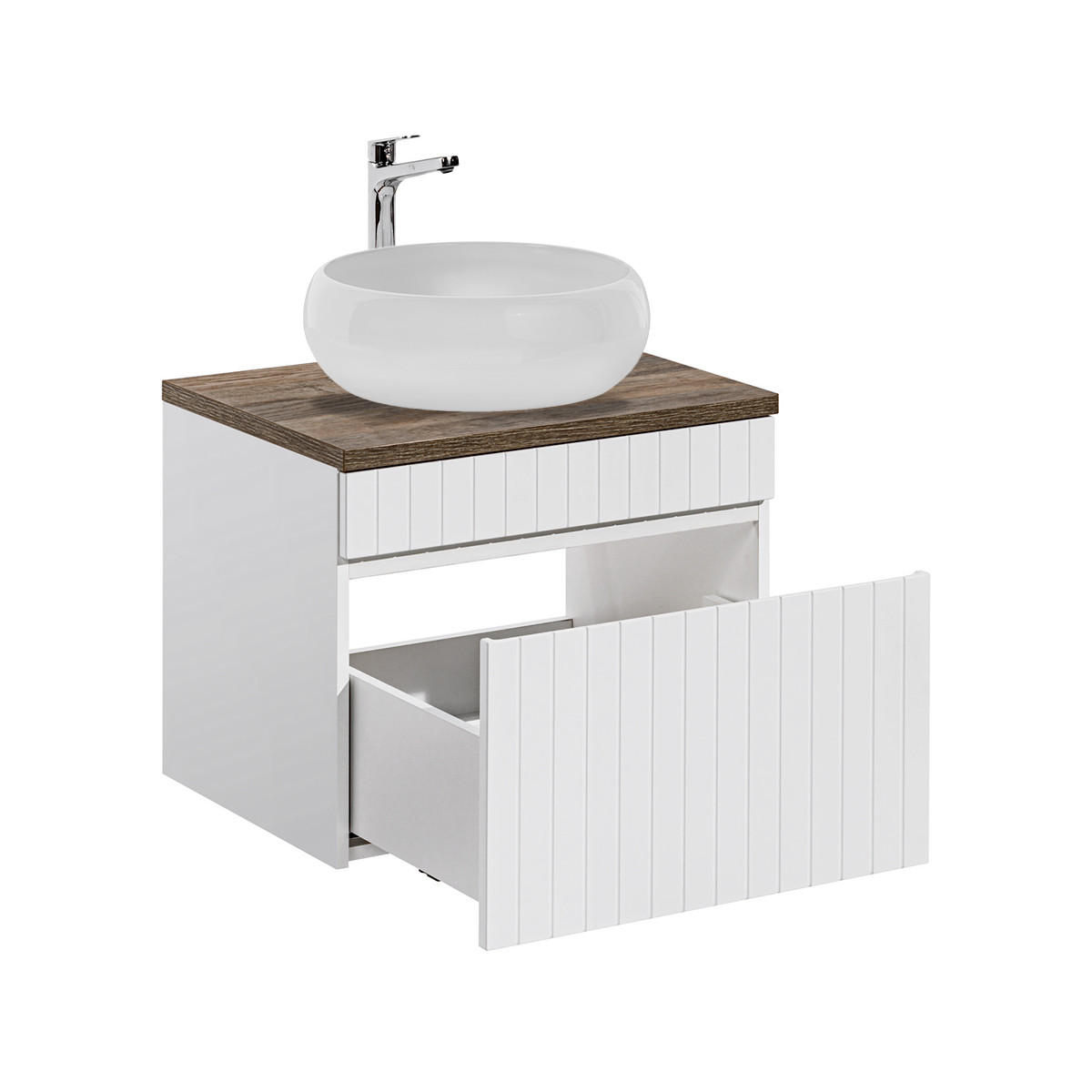 UMIVAONIK 60cm Zelie Bijeli - bijela, drvni materijal (60/48/46cm) - Petits-meubles