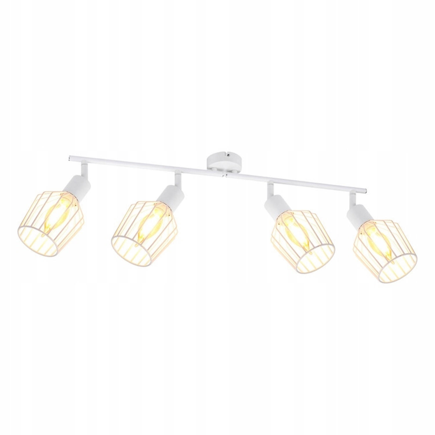 STRAHLER Franziska 4-flammig 75/24/10 cm - Weiß, Metall (75/24/10cm) - Nettlife