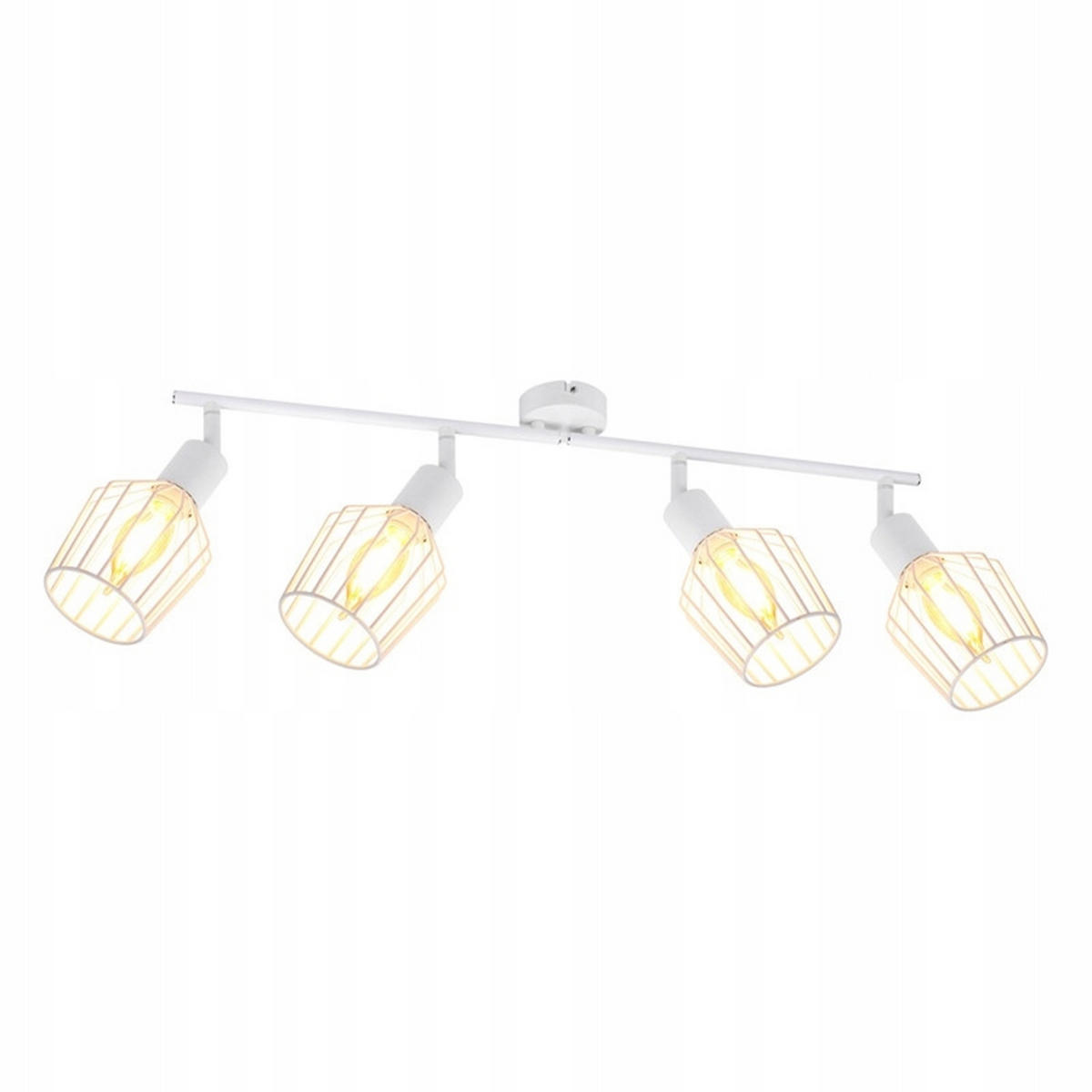 STRAHLER Franziska 4-flammig 75/24/10 cm - Weiß, Metall (75/24/10cm) - Nettlife