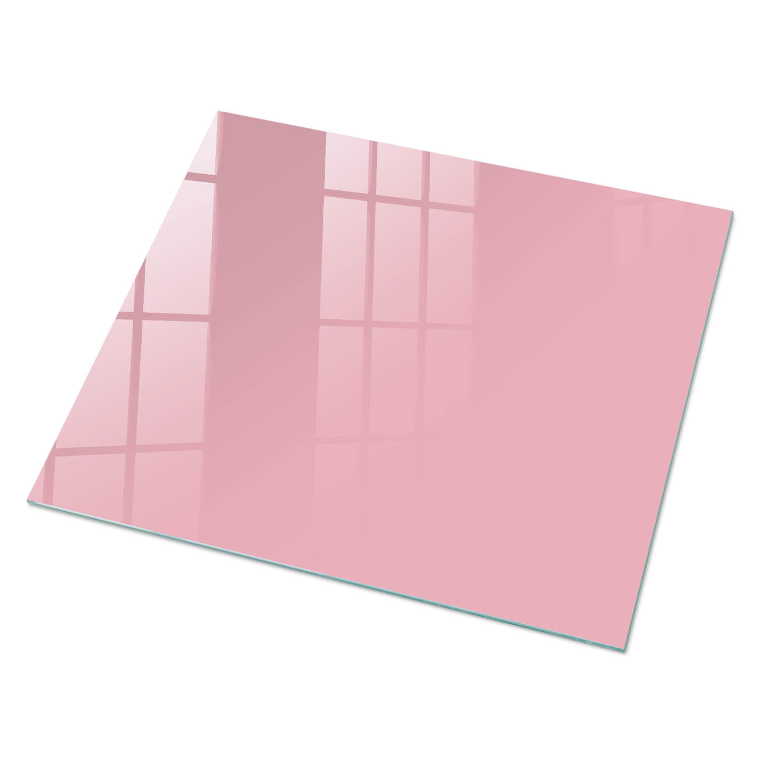 GLASPLATTE 80x60 cm – Hellrosa - Grün, Glas (0.4/80/60cm) - ArtPrintCave