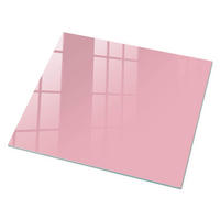 GLASPLATTE 80x60 cm – Hellrosa - Grün, Glas (0.4/80/60cm) - ArtPrintCave