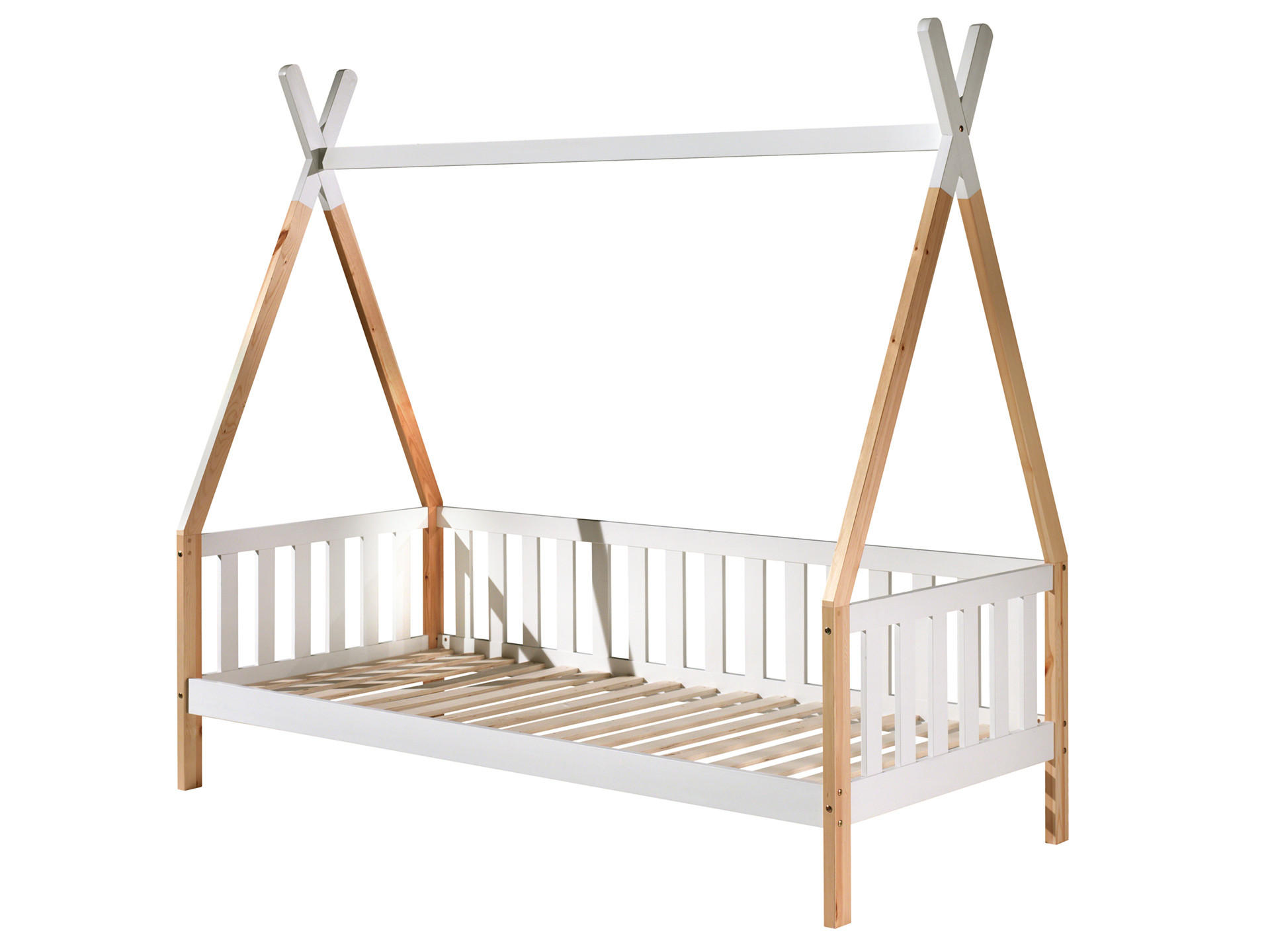 HAUSBETT TIPI Beige 96x206x189 cm - Beige, Holz - FURNLUX