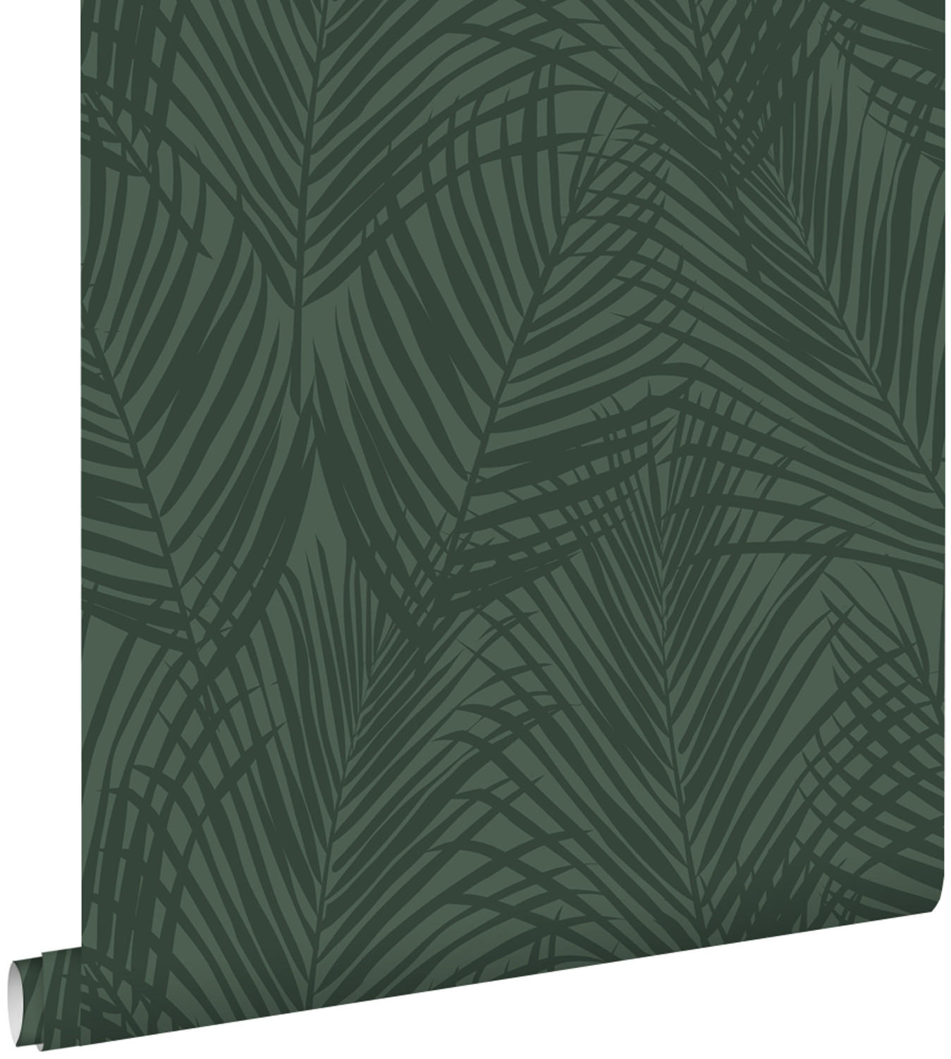 TAPETE Palmblätter 53 cm x 10.05 m - Grün, Papier (53/1000cm) - ESTAhome