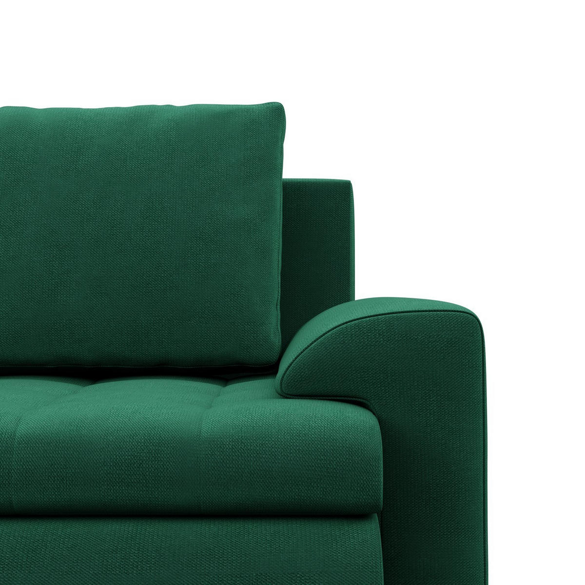 U-SOFA MIT SCHLAFFUNKTION FORESTA, Dunkelgrün - Dunkelgrün, Textil (302/89/159cm)