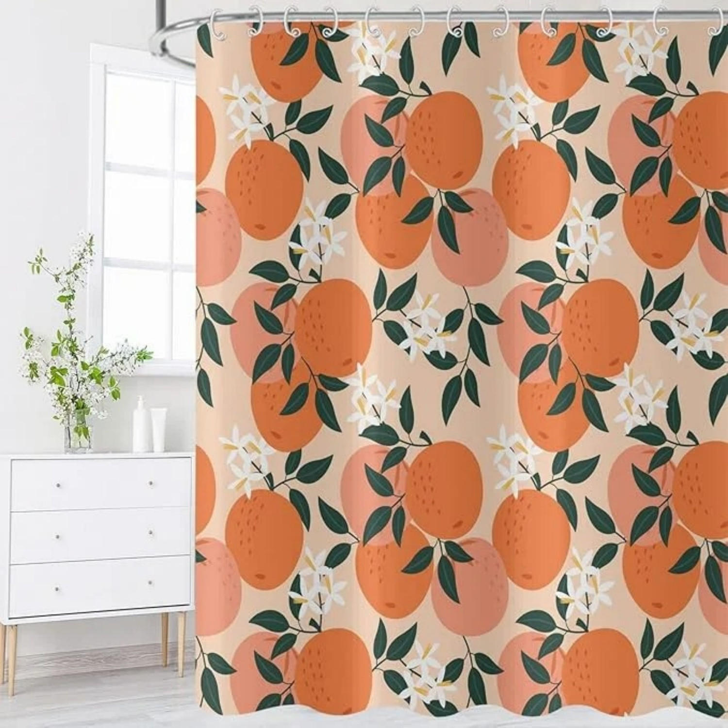Mcboson Duschvorhang Orange 180x180 cm