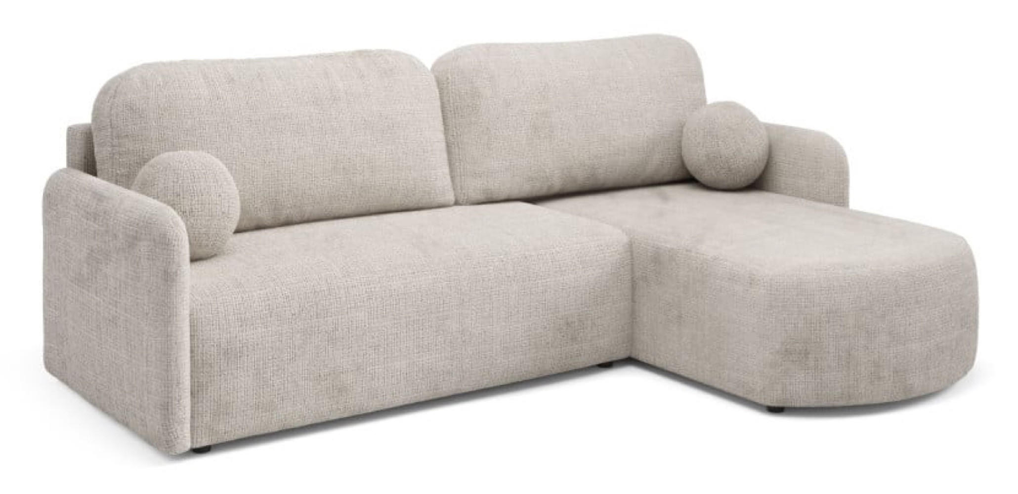 ECKSOFA Beige BONO Mit Schlaffunktion Bezogen Mit Cremona Stoff - Beige, Textil (212/160cm) - Sepro Meble