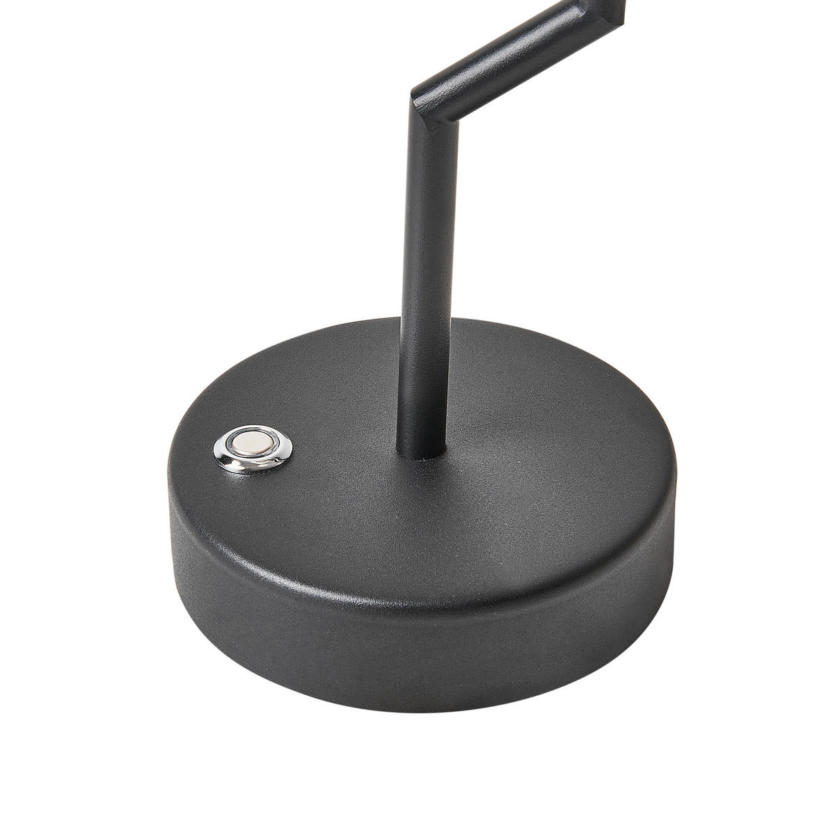 LED-TISCHLEUCHTE Schwarz/Weiß/Heller Holzfarbton Alviela - Hellbraun/Schwarz, Metall (16/16/36cm) - Beliani