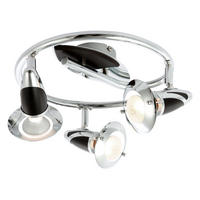 LED DECKENLEUCHTE Holz Silber schwenkbar - Silberfarben, Holz (30/30/17.5cm) - Globo Lighting