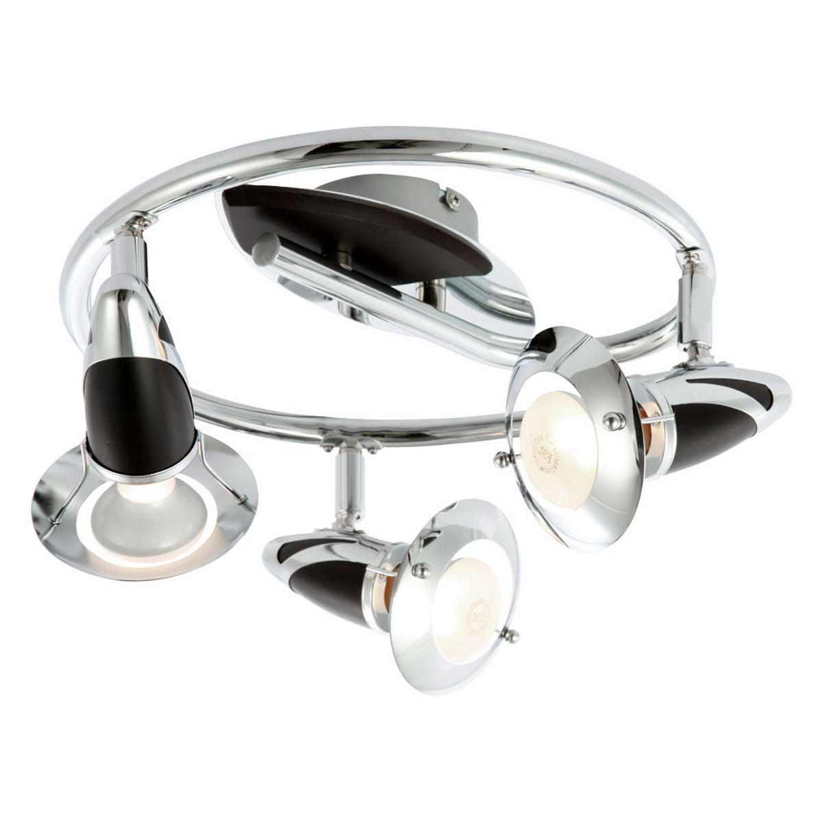 LED DECKENLEUCHTE Holz Silber schwenkbar - Silberfarben, Holz (30/30/17.5cm) - Globo Lighting