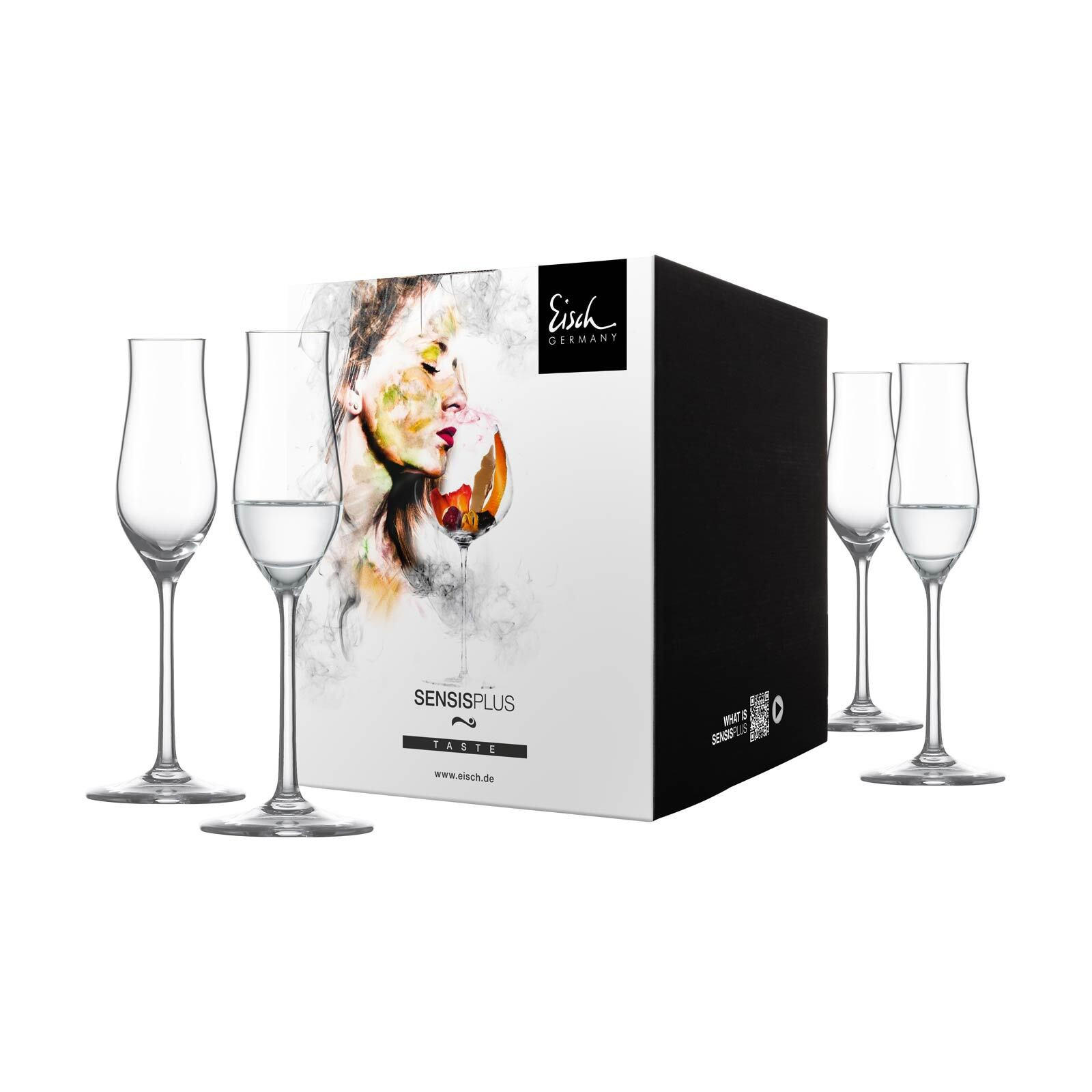 GRAPPAGLÄSER Superior SensisPlus transparent 109 ml 4er Set - Transparent, Glas (0.109L) - Eisch