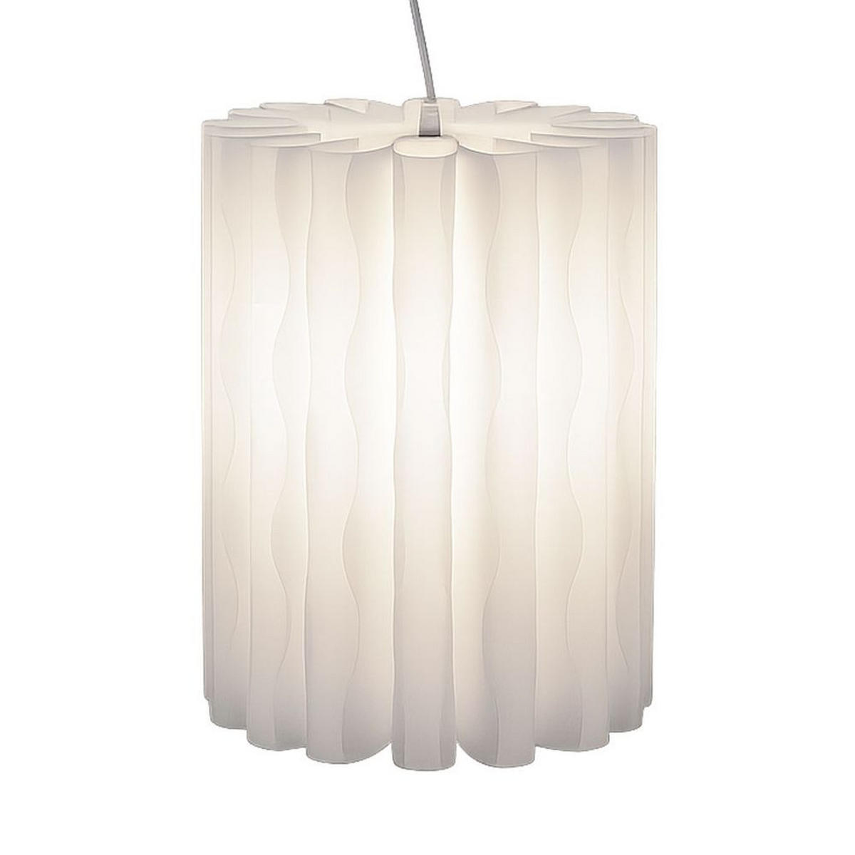 LED HÄNGELEUCHTE Elena Weiß - Weiß, Kunststoff (27/27/135cm)