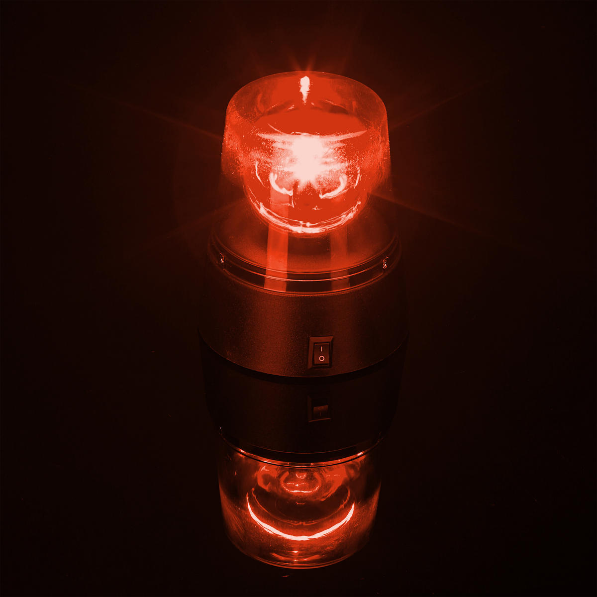 2-TLG.RUNDUMLEUCHTE-SET - Multicolor, Kunststoff (9.5/11.5/9.5cm) - Relaxdays