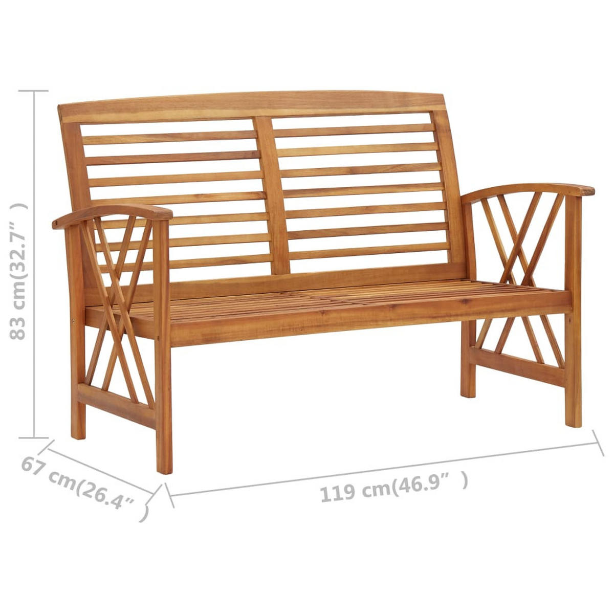 GARTENSET Relvas 3-teilig - Braun, Holzwerkstoff - Nettlife