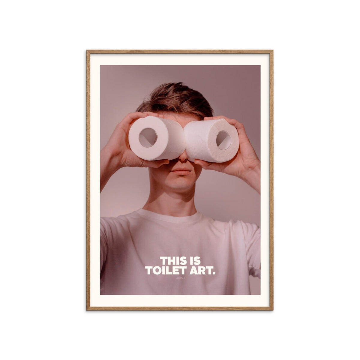 POSTER mit Rahmen A.P. Atelier - Toilet - Eichefarben/Naturfarben, Holz/Papier (30/40cm) - Poster&Frame