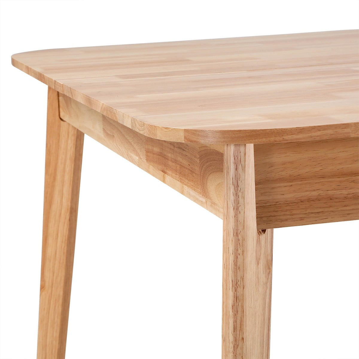 ESSTISCH Ausziehbarer 120-160 cm aus Gummibaumholz 80/75/120-160 cm - Nussbaumfarben, Holz (86.5/80/75cm) - Calicosy