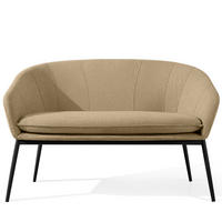 GARTENSOFA SOLIS - Beige, Textil/Metall (118/76/66cm) - KONSIMO®
