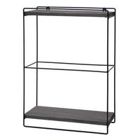 WANDREGAL Grau - Grau, Holz (35/50/17cm) - MCW