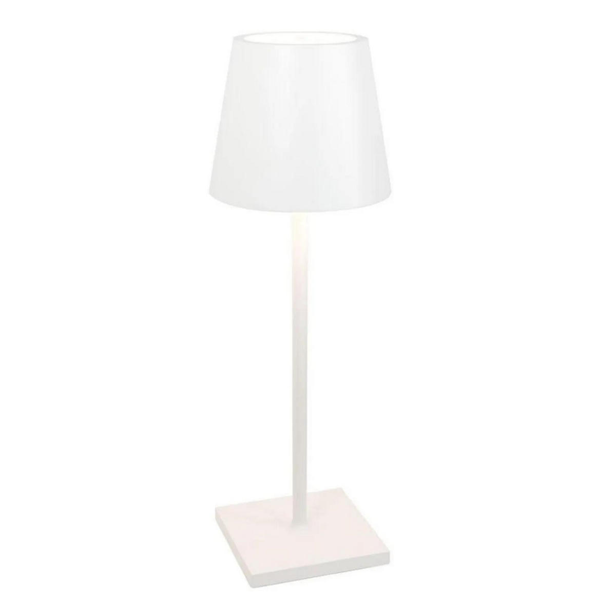 AKKULEUCHTE Poldina L desk Weiß - Weiß, Metall (8.25/8.25/49.7cm) - click-licht
