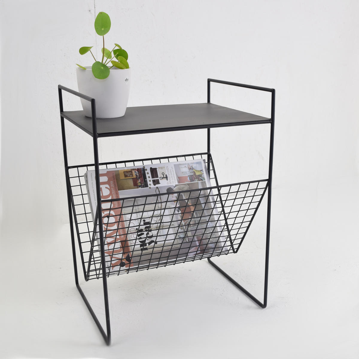 BEISTELLTISCH Maggy Schwarz - Schwarz, Metall (29/36/47cm) - LOFT42