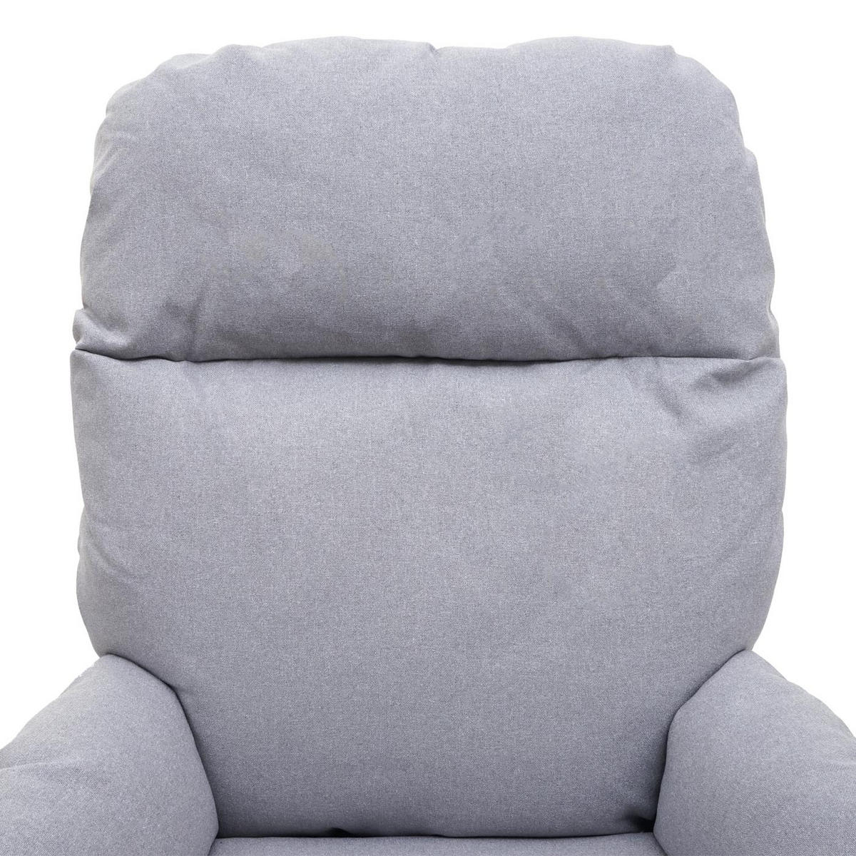 RELAXSESSEL + HOCKER Hellgrau - Hellgrau, Textil (72/101/73cm) - MCW