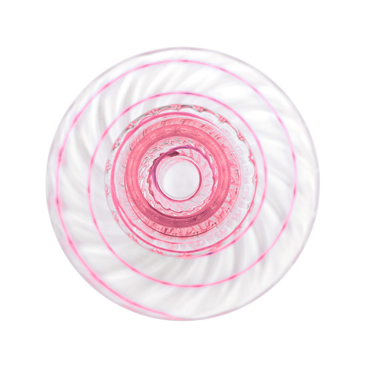 KERZENHALTER Glass wirbel rosa s 20 cm - Rosa, Glas (8.89/21.59/8.89cm) - Pip Studio