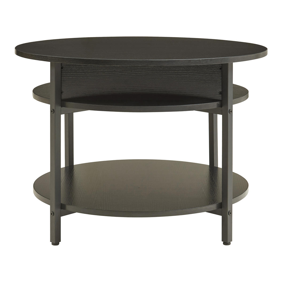 COUCHTISCH Kandas 70/49 cm - Schwarz, Holzwerkstoff/Metall (70/70/49cm) - [en.casa]