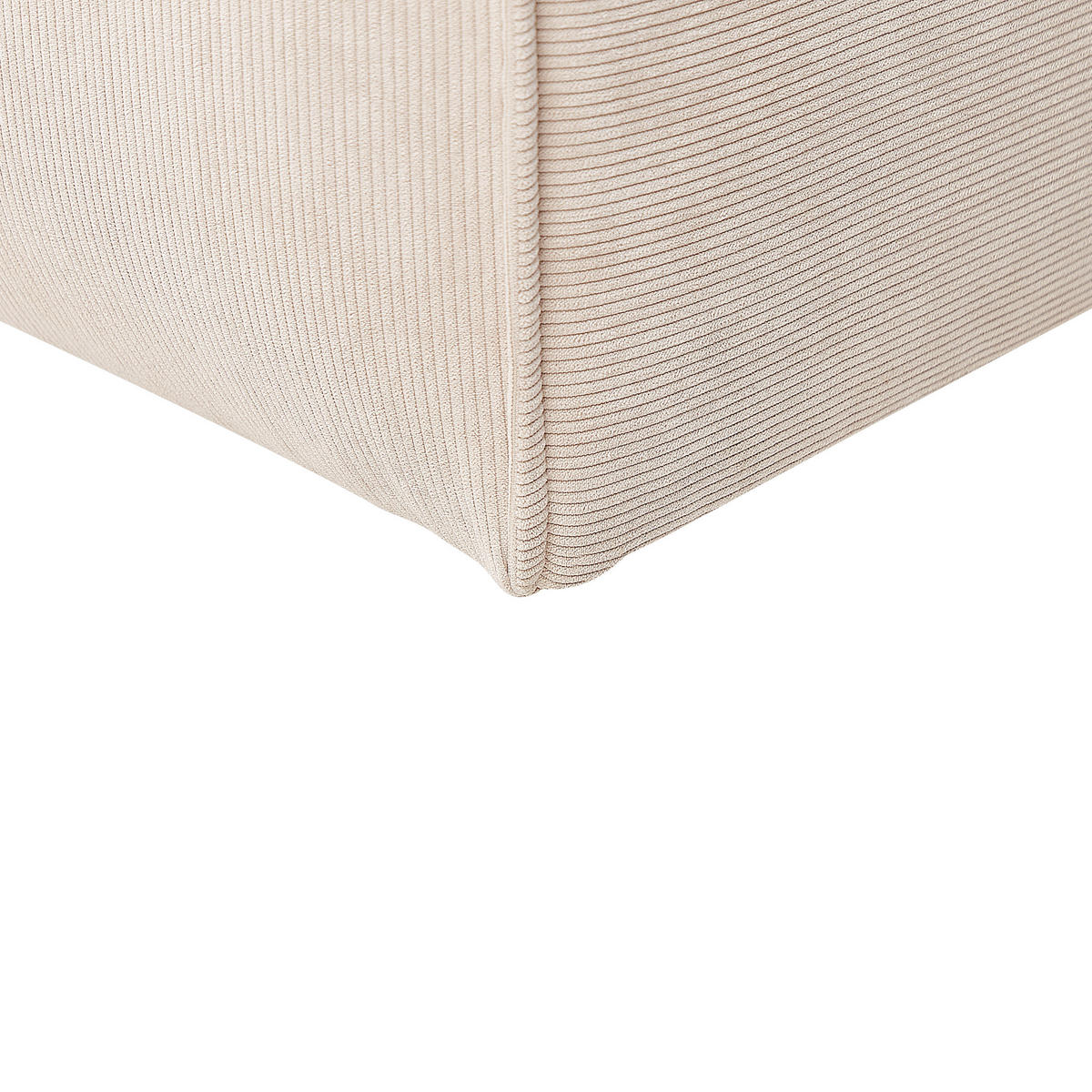ECKSOFA Cord Beige rechtsseitig Dolva - Beige, Textil (294/170cm) - Beliani