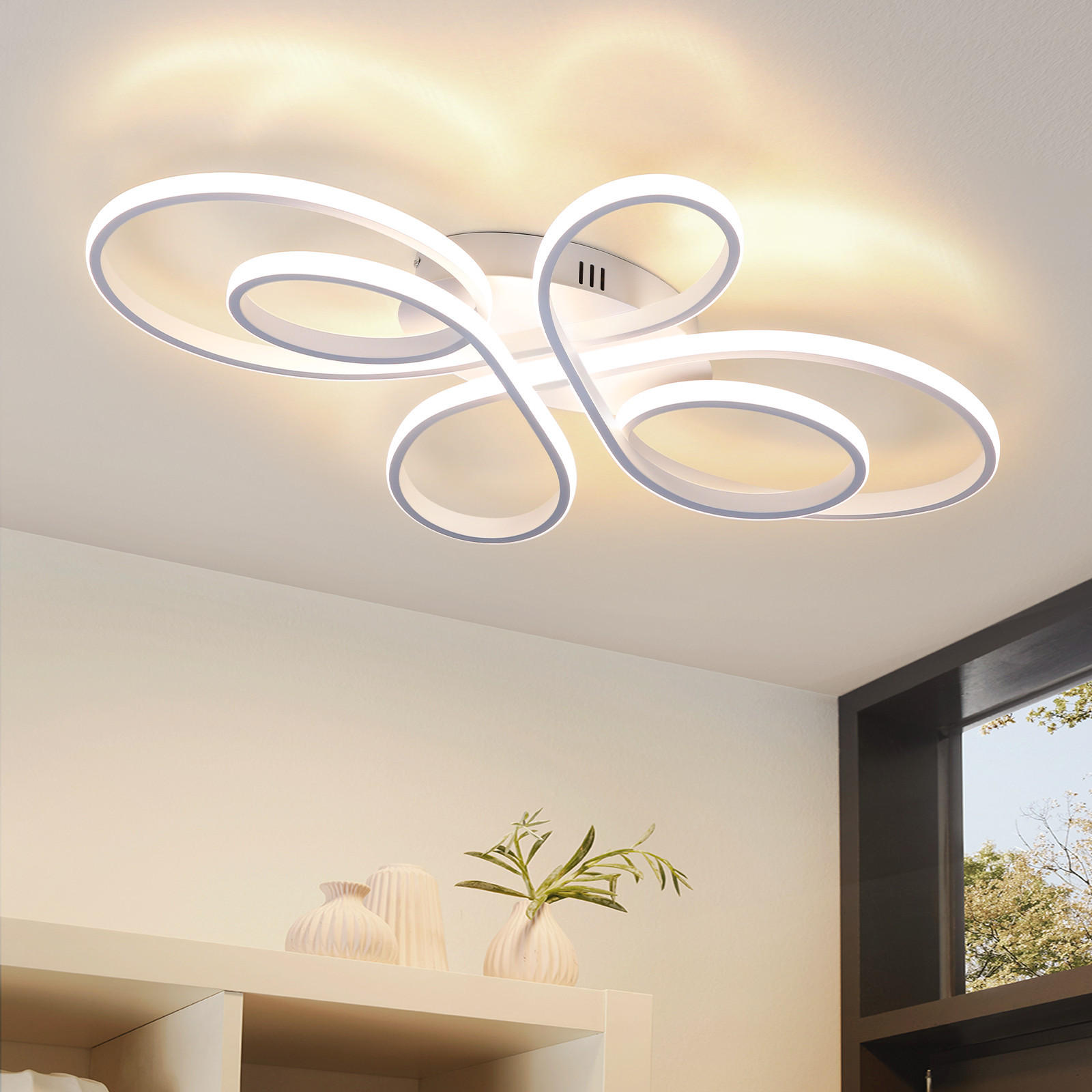 LED-DECKENLEUCHTE Lenzk 26.5/3.5/40 cm - Weiß, Metall (40/26.5/3.5cm) - ZMH
