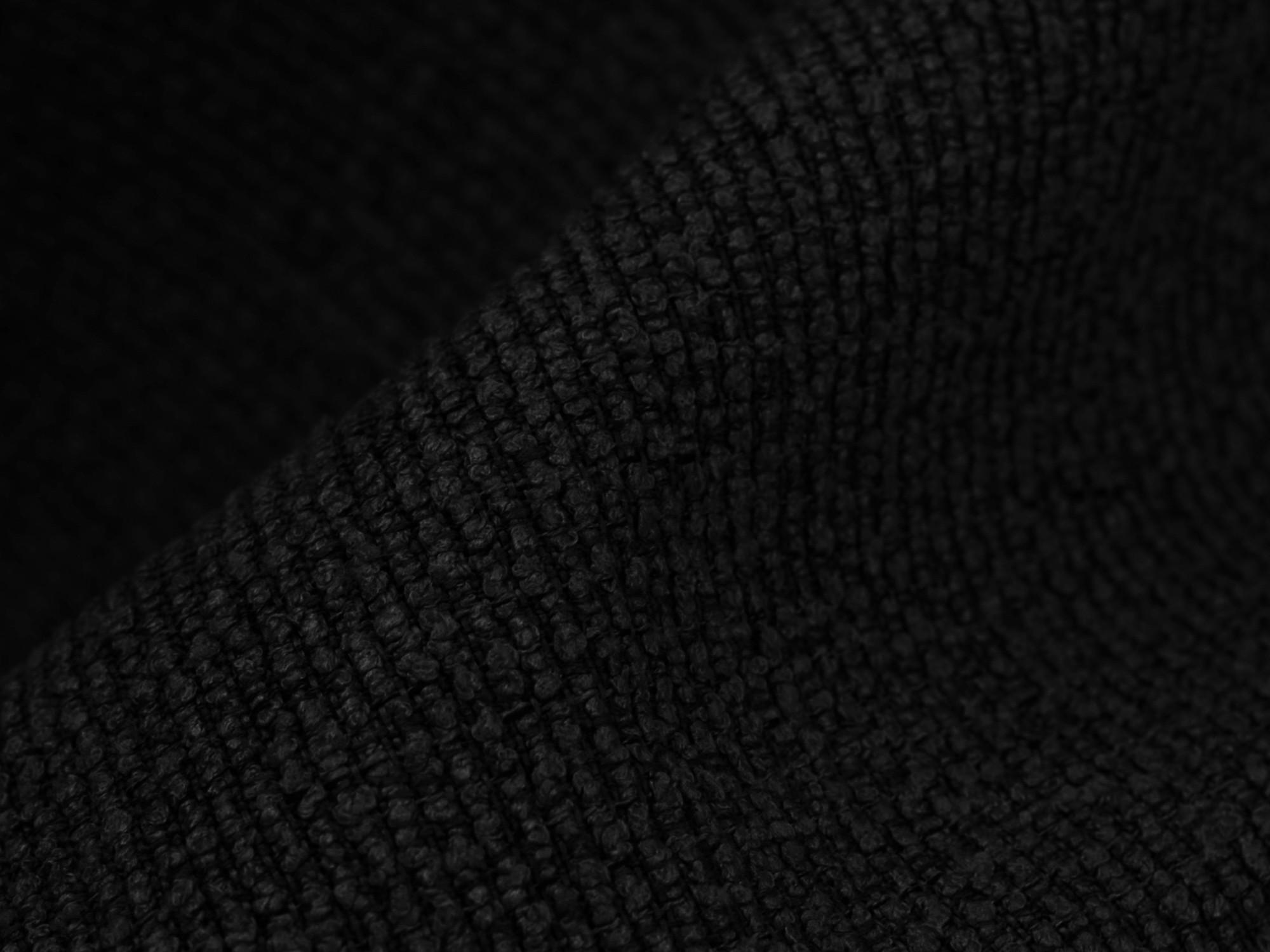 SOFAELEMENT Bouclé Stoff Schwarz - Schwarz, Holzwerkstoff/Kunststoff (75/77/90cm) - Makamii