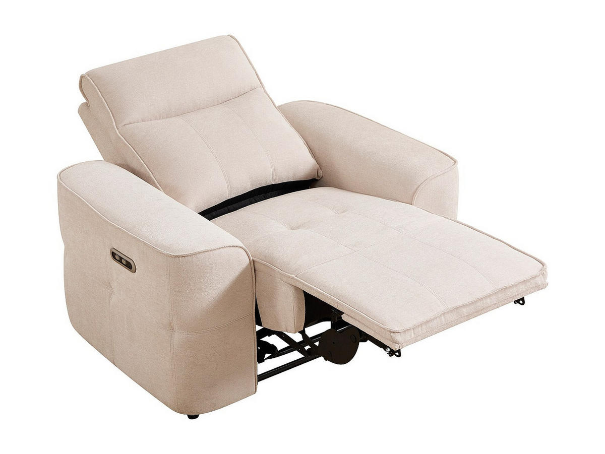 RELAXSESSEL - 1 Person - Stoff - Beige - - Beige, Textil (110/100/95cm) - Vente-Unique