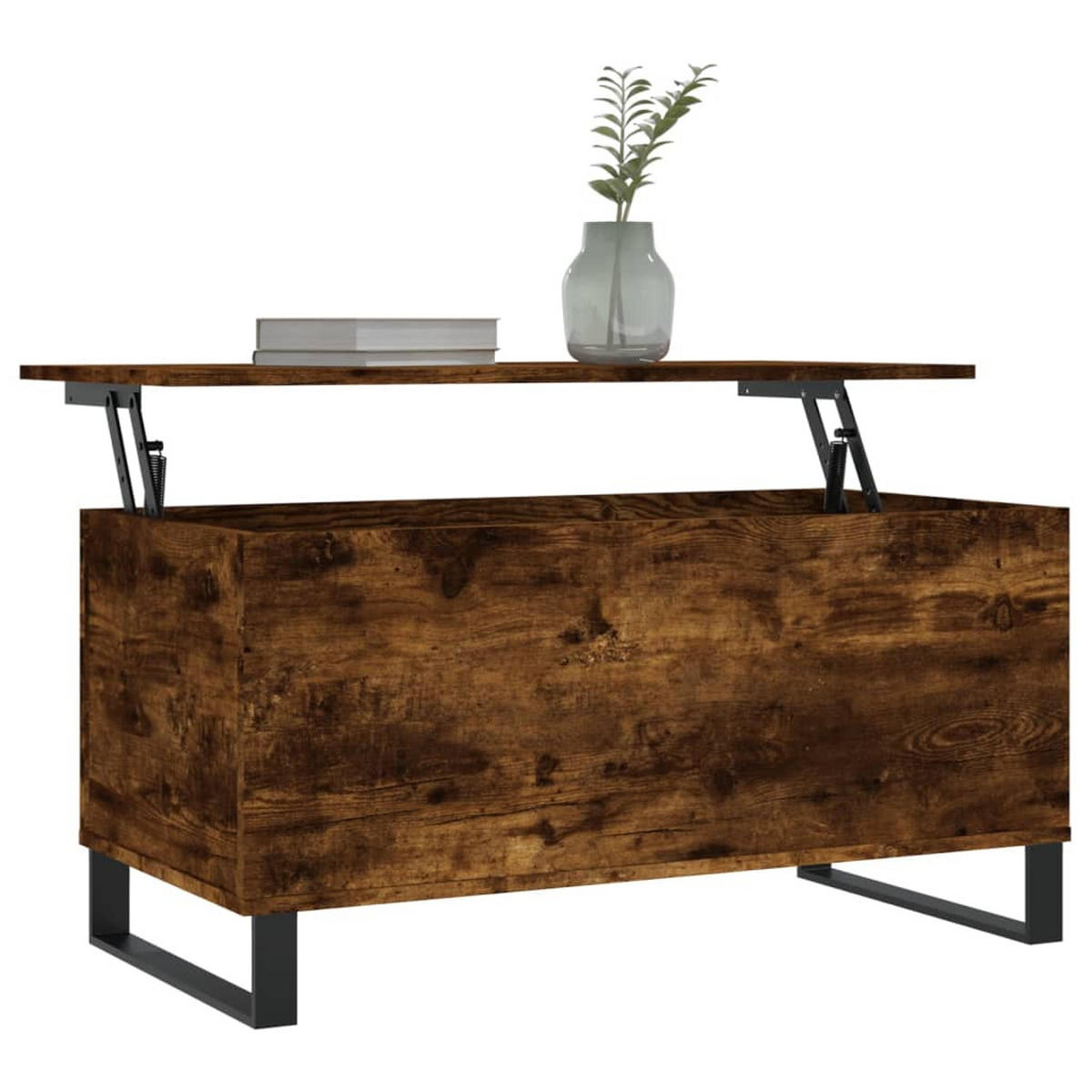 COUCHTISCH Räuchereiche 90x44,5x45 cm Holzwerkstoff - Braun, Holzwerkstoff (90/44.5/45cm) - furnicato