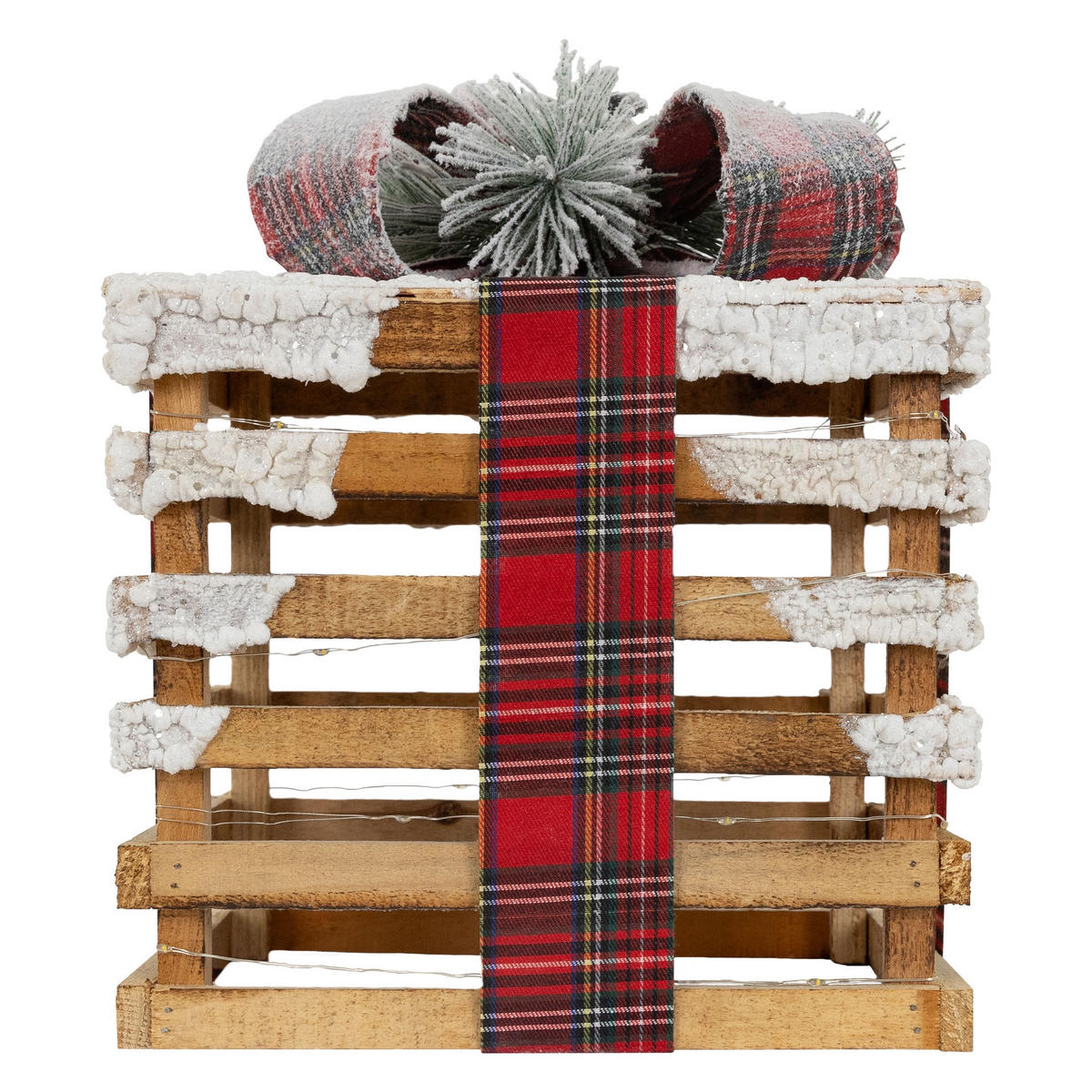 WEIHNACHT Geschenkset - Braun, Holz (26/28/26cm) - ECD-Germany