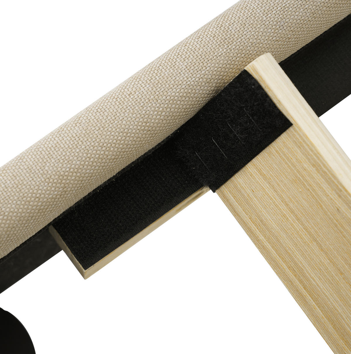 POLSTERBETT aus Leinen 140x200 cm in Beige mit LED-Kopfteil - Beige, Textil (140/200cm) - Modfu