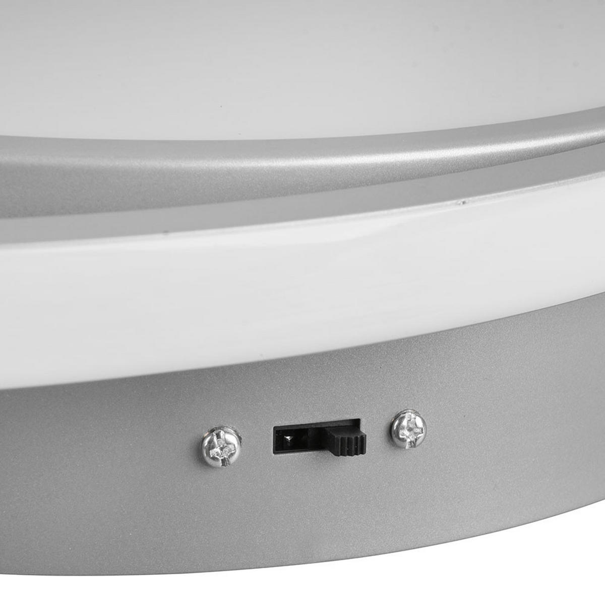 LED DECKENLEUCHTE Vuelta Silber - Silberfarben, Metall (48/48/9cm)