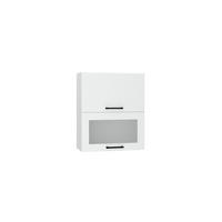GLASHÄNGESCHRANK - W60GRF/2 SD ( S2100/92 ) - KATE - Funktionales Design Konzept - Weiß, Holz/Metall (60/72/30cm) - ROYAL24_MARKT