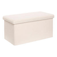 POUF 76/38/38 cm - Weiß, Holzwerkstoff (38/38/76cm) - Atmosphera Createur d´interieur