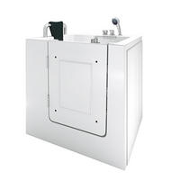 SENIOREN Badewanne mit Tür S02-A-L - Weiß, Glas/Kunststoff (100/113/78cm) - AcquaVapore by Sandra Jentho