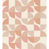 FOTOTAPETE geometrische Formen 250 x 279 cm - Pink, Papier (250/279cm) - ESTAhome